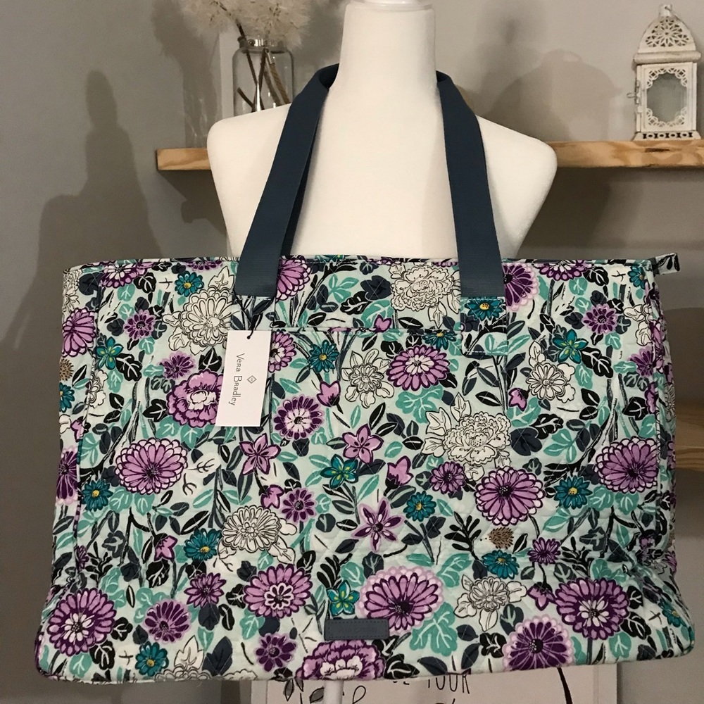 NWT Vera Bradley Dual Compartment Travel Bag